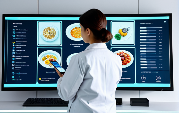 **
"A modern food laboratory, showcasing AI-powered smart packaging, fully clothed scientists examining data on a screen, sensors monitoring food quality, appropriate content, safe for work, perfect anatomy, correct proportions, professional, family-friendly, bright lighting, high quality, professional photography."
**