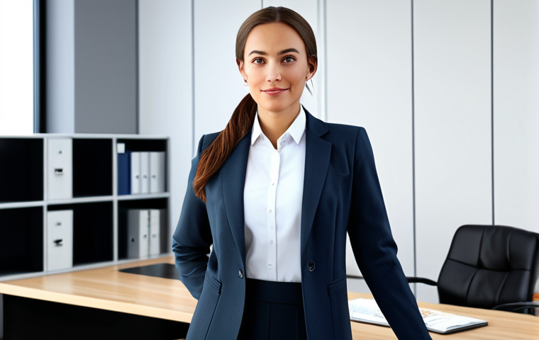 **
A professional woman in modest business attire at a modern office desk, fully clothed, safe for work, perfect anatomy, natural proportions, professional, high quality.
**