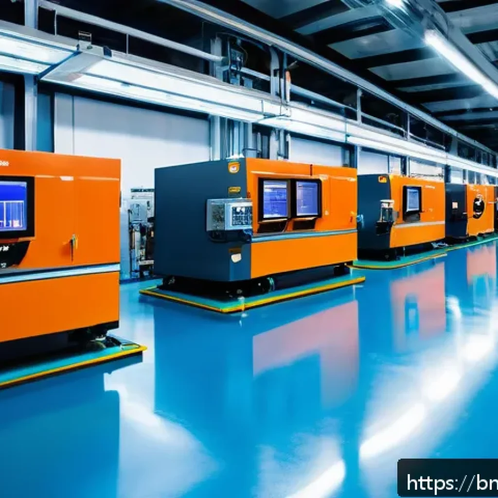 가열 및 급속 냉각 기술의 중요성 - A detailed industrial factory interior showing advanced temperature control technology in action: hi...
