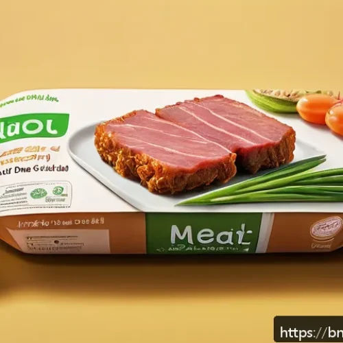 Home 31 포장재의 종류와 음식 보존 효과 - A futuristic food packaging scene showcasing advanced nano-technology materials preserving fried mea...